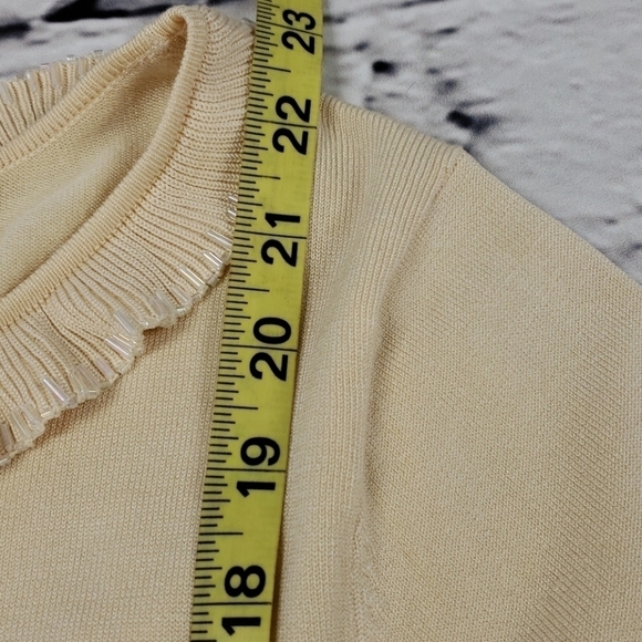 PURSUITS, Ltd. Silk Blend Embellished NWT Sweater NWT - Picture 10 of 15